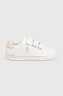 Buty dla dziewczynek - Polo Ralph Lauren sneakersy dziecięce kolor biały - grafika 1