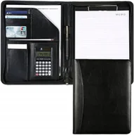 Teczki i aktówki - Elegancki Biwuar Aktówka Teczka Biznesowa Multi Organizer A4 Czarna - miniaturka - grafika 1