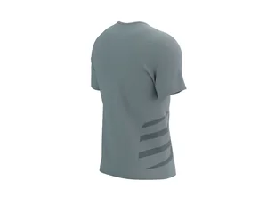COMPRESSPORT koszulka techniczna LOGO SS TSHIRT alloy green - Koszulki sportowe męskie - miniaturka - grafika 2