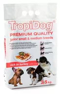 Sucha karma dla psów - Tropidog Premium Junior Small&Medium Breeds Turkey&Rice 2,5 kg - miniaturka - grafika 1