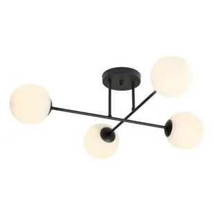 ROMA 4 BLACK 1232/4 plafon sufitowy szklane klosze kule - Lampy sufitowe - miniaturka - grafika 1