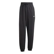 Spodnie rowerowe - adidas Kobiety ESSENTIALS SMALL LOGO FRENCH TERRY CUFFED PANTS, black/white, XXL - miniaturka - grafika 1