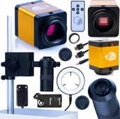 Mikroskopy i lupy - Mikroskop Rosfix MIKROSKOP CYFROWY PRO Z KAMERĄ PEGASUS Pro 12MP I OŚWIETLACZEM ZESTAW 4W1 - miniaturka - grafika 1