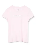 Koszulki i topy damskie - Armani Exchange Damska koszulka z krótkim rękawem, slim fit, okrągły dekolt, ilusion, rozmiar M, iluzja, M - miniaturka - grafika 1