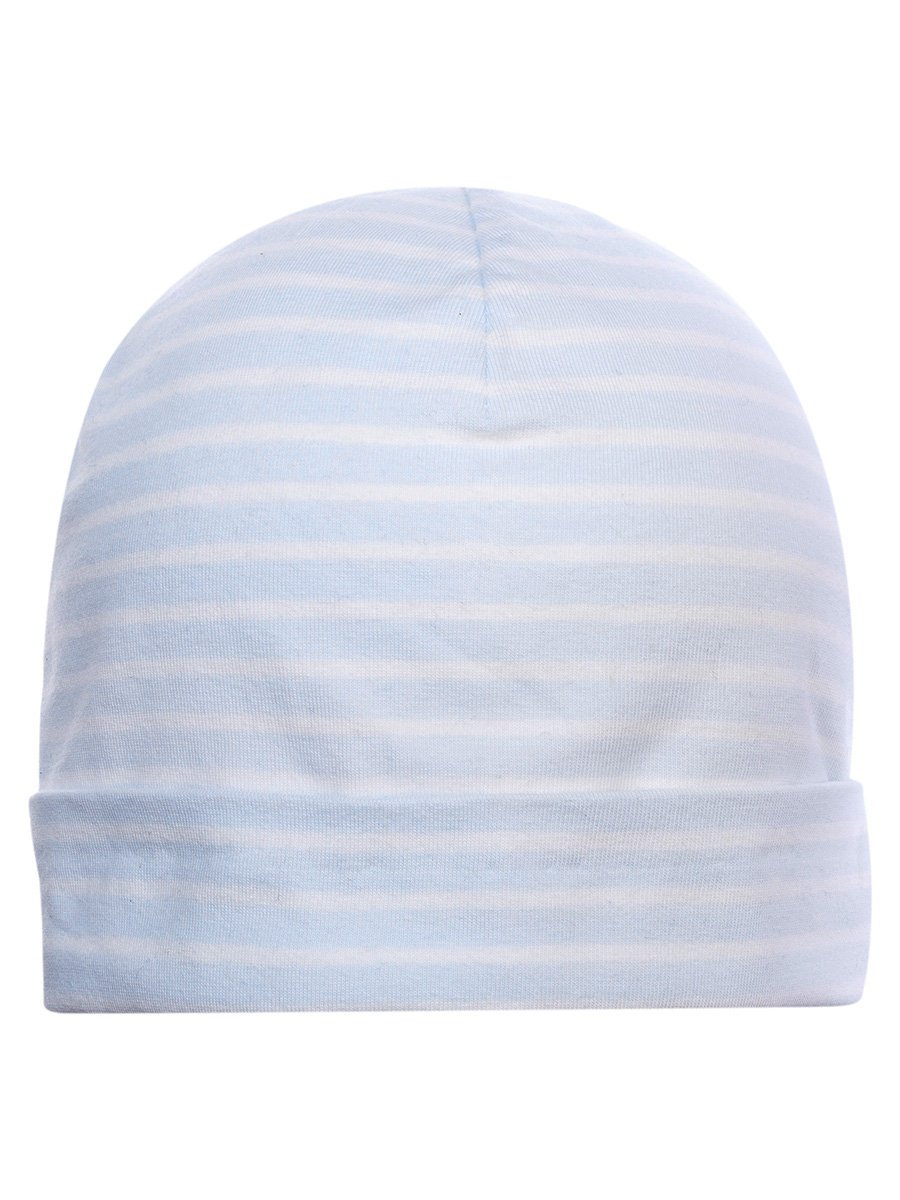 Dziecięca czapka w paski niebieska Döll r.47