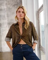 Koszule damskie - Koszula Motivi Khaki - miniaturka - grafika 1