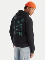 Bluzy męskie - Quiksilver Bluza EQYFT05126 Czarny Comfort Fit - miniaturka - grafika 1