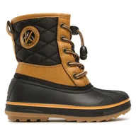 Buty dla chłopców - Śniegowce Kimberfeel Jibber Brązowy - miniaturka - grafika 1