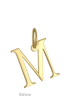Zawieszka złota literka M pr.585 - Wisiorki - miniaturka - grafika 1