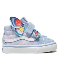 Buty dla dziewczynek - Sneakersy Vans Sk8-Mid Reissue V VN000D0QPRP1 Fioletowy - miniaturka - grafika 1