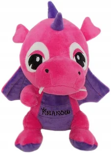 Maskotka Smok dinozaur Kraków różowy - 25cm - Maskotki i pluszaki - miniaturka - grafika 1