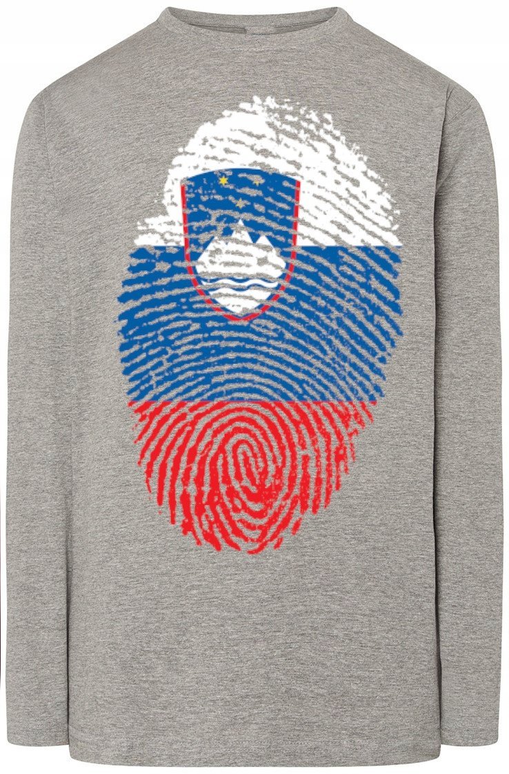 Słowenia Bluza Longsleeve Męska Modna Rozm.5XL
