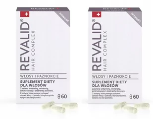 EWOPHARMA AG SP.Z O.O. EWOPHARMA AG SP.Z O.O Revalid Hair Complex Włosy i Paznokcie 2 x 60 kapsułek - Włosy, skóra, paznokcie - miniaturka - grafika 1