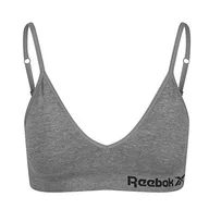Biustonosze - Reebok damski JUSTINE bezszwowy biustonosz, szary marl, mały - miniaturka - grafika 1