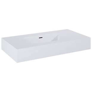 ELITA DIMPLE 80 UMYWALKA MARMUR WHITE MATT 168852 - Umywalki - miniaturka - grafika 1