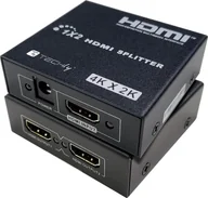 Rozgałęźniki - Techly Techly Splitter HDMI 1x2 4K*30Hz Aktywny Rozdzielacz HDMI - miniaturka - grafika 1