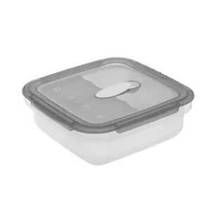 Keeeper Laura Pojemnik Micro-Clip 1L Kwadratowy Crystal Grey 145188... - Pojemniki kuchenne - miniaturka - grafika 1