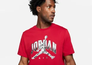 Nike Air Jordan Brand Crew Tee Gym Red - Koszulki męskie - miniaturka - grafika 1
