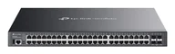 Switche - TP-Link Omada SG5452XMPP łącza sieciowe Zarządzany L3 Gigabit Ethernet (10/100/1000) Obsługa PoE Czarny SG5452XMPP - miniaturka - grafika 1