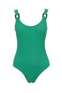 Stroje kąpielowe - DeFacto Damski strój kąpielowy, regularny krój, tankini, bikini, damski kostium kąpielowy, kostium kąpielowy dla kobiet, zielony, S - grafika 1