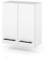 Szafki kuchenne - szafka kuchenna wisząca modułowa z uchwytami duża 60cm spremium biały mat - miniaturka - grafika 1