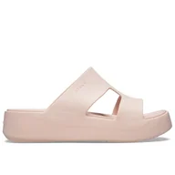 Klapki i japonki damskie - Klapki Crocs Getaway Platform H-Strap 209409-6UR - różowe - miniaturka - grafika 1