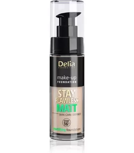 DELIA Stay Flawless Matt Podkład matujący 405 Peach Natural 30ml - Podkłady do twarzy - miniaturka - grafika 1
