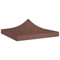 Pawilony ogrodowe - vidaXL Dach namiotu imprezowego, 3 x 3 m, brązowy, 270 g/m - miniaturka - grafika 1