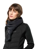 Apaszki i szaliki damskie - Jack Wolfskin Szalik Vertigo, czarny, jeden rozmiar - miniaturka - grafika 1