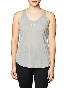 Nike W NK 10K TANK top, damski top, szary (particle grey/htr/(reflective silv), M - Koszulki i topy damskie - miniaturka - grafika 1