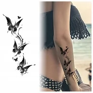 Zabawki kreatywne - TATUAŻ ZMYWALNY TYMCZASOWY WODNY DAMSKI - MOTYL / BUTTERFLY - miniaturka - grafika 1