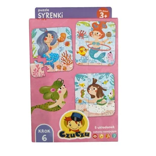 Czuczu Puzzle Syrenki 5 Układanek 45 Elementów 3+ - Puzzle - miniaturka - grafika 1