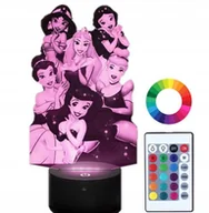 Lampy stojące - Lampka Nocna Z Imieniem Księżniczki Z Bajek 3D Led - miniaturka - grafika 1