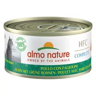 Mokra karma dla kotów - Almo Nature HFC Complete, 6 x 70 g - Kurczak z zieloną fasolką - miniaturka - grafika 1