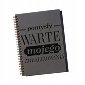 Notesy i bloczki - Pomysły warte mojego zrealizowania, notatnik motywacyjny, Sowia Aleja - miniaturka - grafika 1