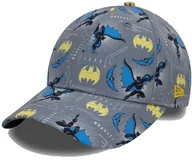 Czapki dla dzieci - Czapka dziecięca NEW ERA DC Batman 9FORTY 6-12 lat szara - miniaturka - grafika 1