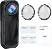 Osłony przeciwsłoneczne do aparatów - OSŁONA OCHRONNA OBIEKTYWU SZKŁO HARTOWANE ZABEZPIECZENIE DO KAMERY INSTA360 X5 - miniaturka - grafika 1
