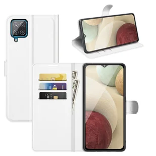 Pokrowiec ochronny na Samsung Galaxy A22 4G Etui na telefon komórkowy Pokrowiec Portfel Nowy, Kolor: Biały - Portfele - miniaturka - grafika 1