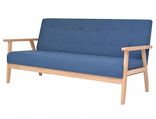 Niebieska sofa 3-osobowa W0-L86 - Sofy i kanapy Niebieska sofa 3-osobowa W0-L86 - Sofy i kanapy - miniaturka - grafika 1