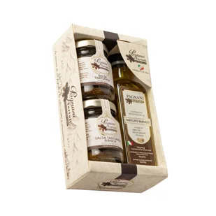 Zestaw upominkowy z 3 produktami truflowymi mini / Pagnani Tartufi - Zestawy upominkowe - miniaturka - grafika 1