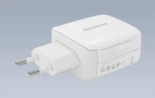 Ładowarka sieciowa 65W GaN Ricomm RC652 EU, 2xUSB-C + kabel USB-C 2.1m - Ładowarki do telefonów - miniaturka - grafika 5