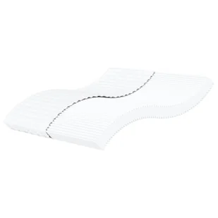 vidaXL Materac piankowy, biały, 200x200 cm, twardość H2/H3 - Materace - miniaturka - grafika 1