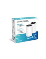 Routery - TP-LINK Deco XE75 2.4 / 5 / 6 GHz (TriBand), Wi-Fi Mesh (2 szt.) - miniaturka - grafika 1