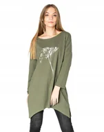 Bluzki damskie - Długa Bluzka Tunika Asymetryczna Damska 4597-3 XL - miniaturka - grafika 1