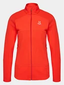 Bluzy damskie - Haglöfs Polar Buteo Mid 605074 Czerwony Active Fit - miniaturka - grafika 1
