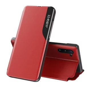 Eco Hurtel Leather View Case elegancki futerał etui z klapką i funkcją podstawki Samsung Galaxy Note 10 czerwony - Czerwony - Etui i futerały do telefonów - miniaturka - grafika 1