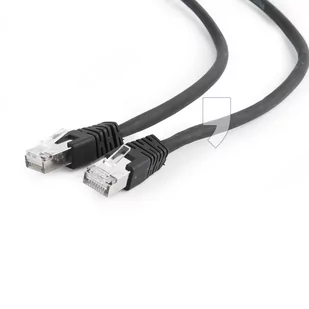 Gembird Patch cord Kat.6A S/FTP LSZH 3m czarny 1_629560 - Patchcordy - miniaturka - grafika 1