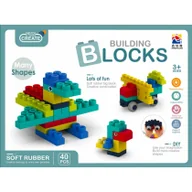 Klocki - Klocki Konstrukcyjne Junior Soft 40 elementów MEGA CREATIVE 502451 - miniaturka - grafika 1