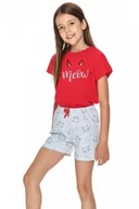 Piżamy dla dziewczynek - Taro Sonia 2711 czerwona piżama dziewczęca - miniaturka - grafika 1
