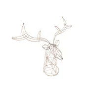 Oświetlenie świąteczne - Renifer LED 40 x 20 cm 2xAA srebrny/złoty - miniaturka - grafika 1